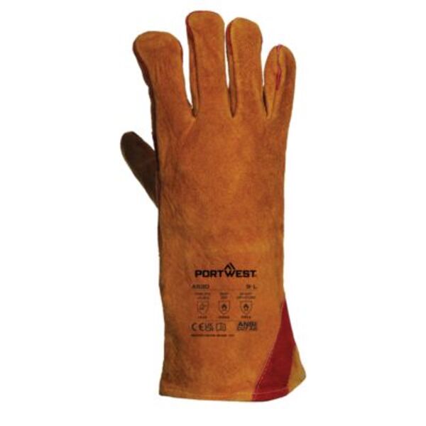 Welders 330 Split Leather Reinforced Palm Gauntlet Thumbnail